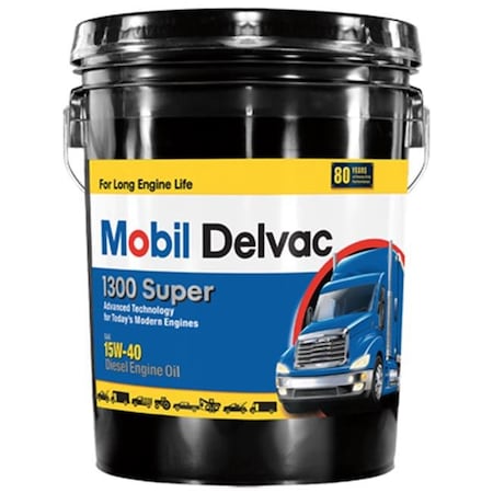 Mobil Mobil MO01305P 5 Gallon 15W40 Super Diesel Engine Oil 197603